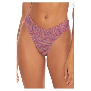 NWT Becca by Rebecca Virtue Mosaic Mia High Leg Scoop Bottoms